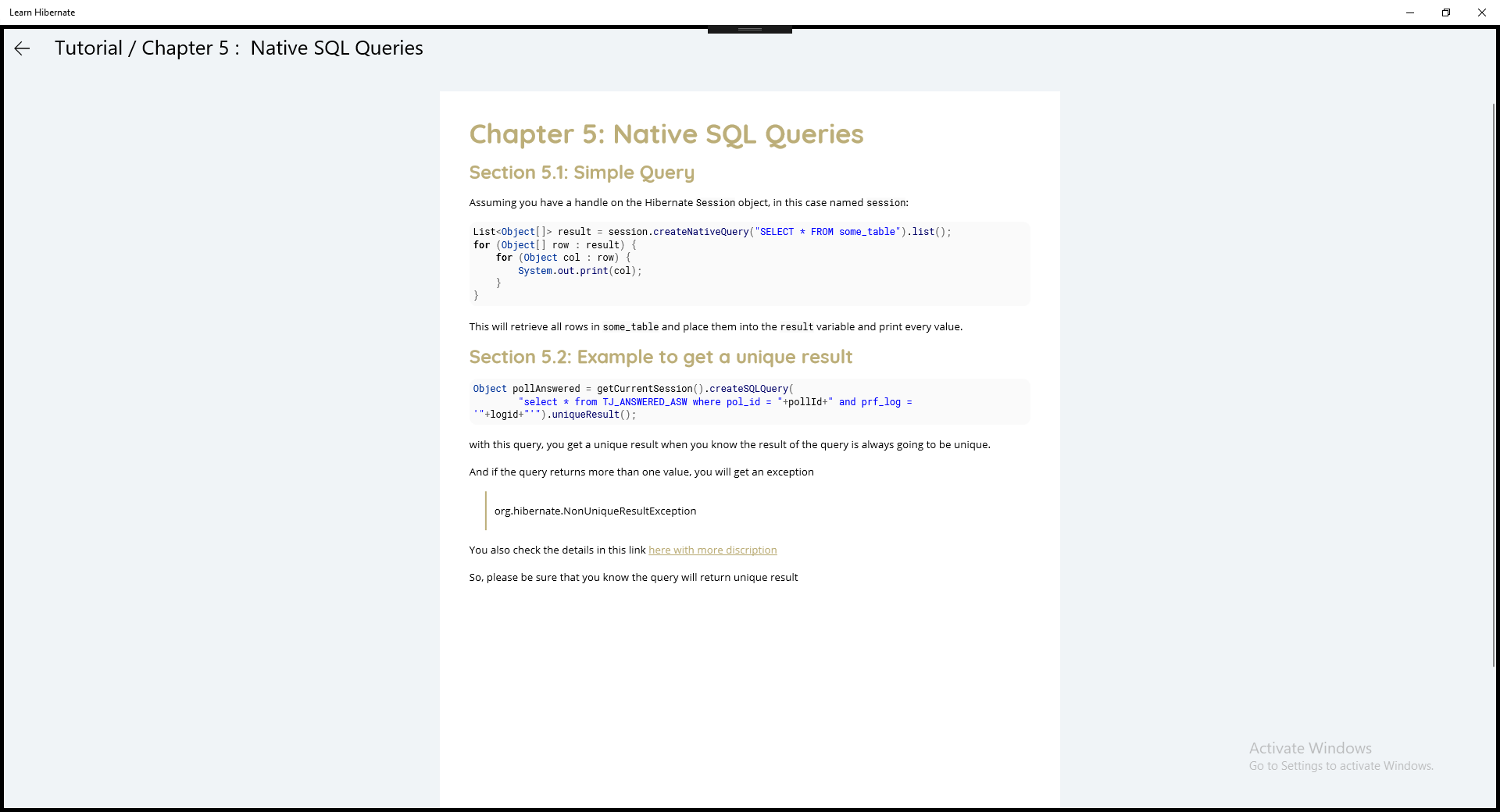 Learn Hibernate Windows에서 다운로드 및 설치 Microsoft Store