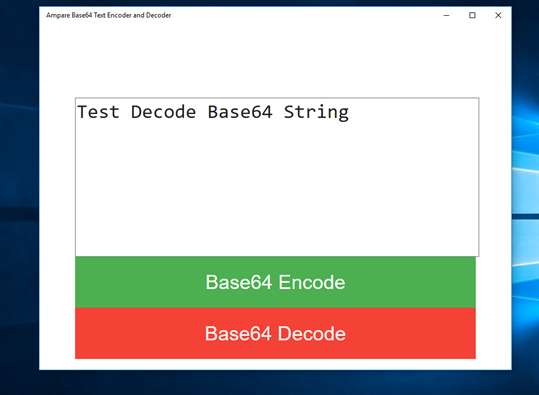 Ampare Base64 Text Encoder and Decoder screenshot 2