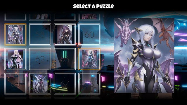 Anime Poly Puzzle - Sci-Fi Maidens screenshot 1