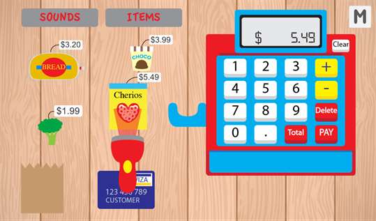 Kids Cash Register Grocery screenshot 2
