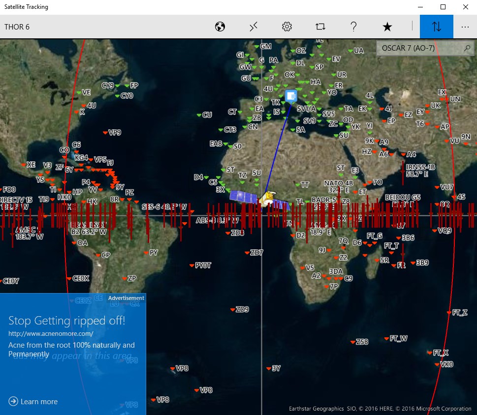 Satellite Tracking for Windows 10