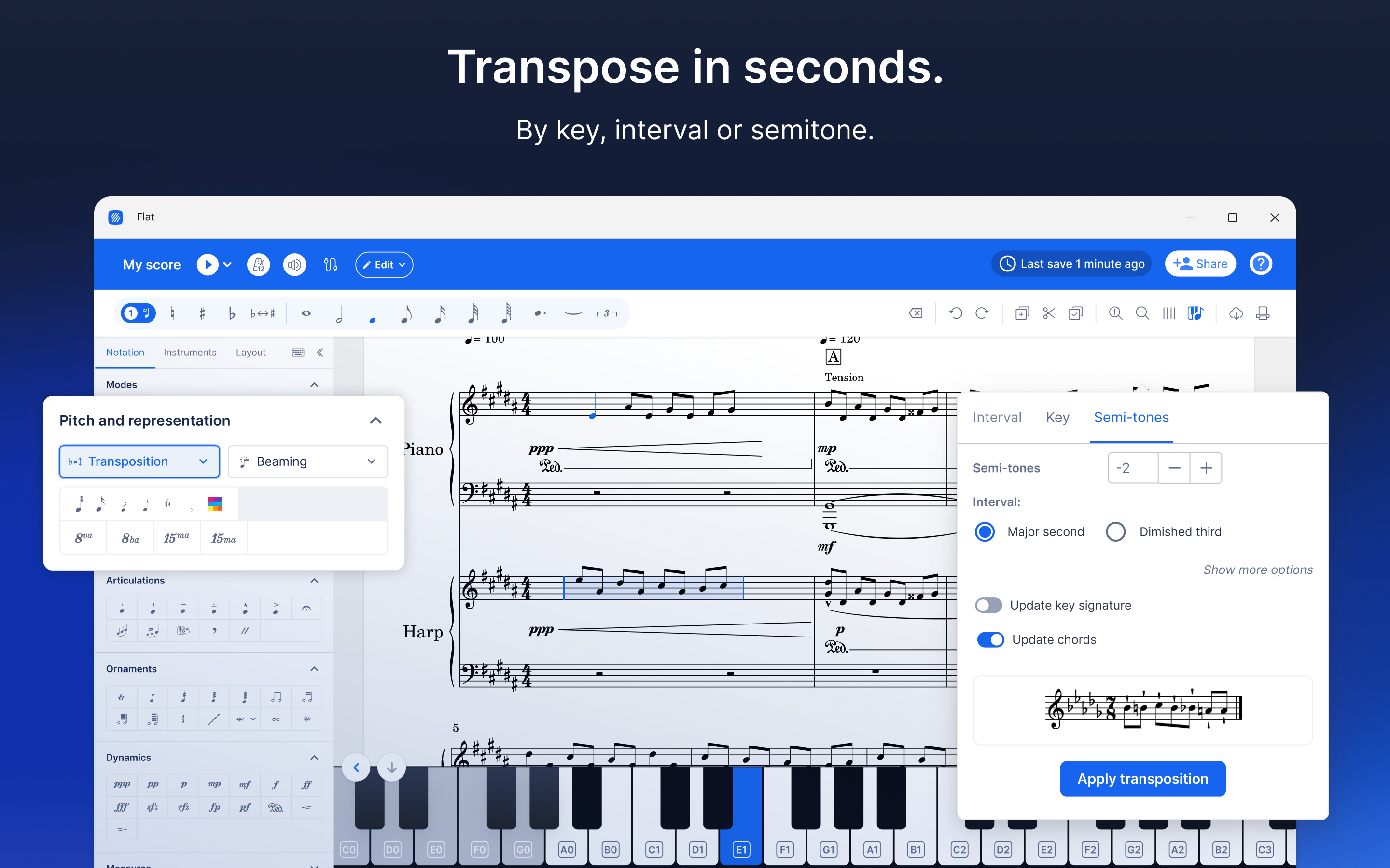 Flat - Music notation editor screenshot