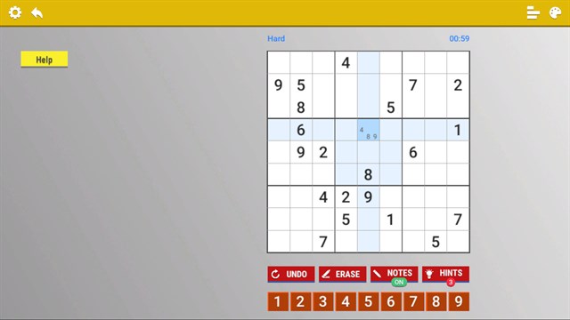 Sudoku XBox screenshot 1