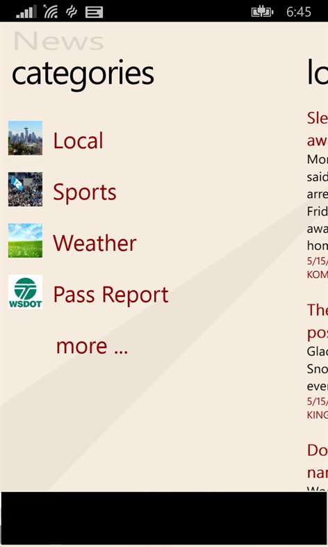 Seattle News Screenshots 2
