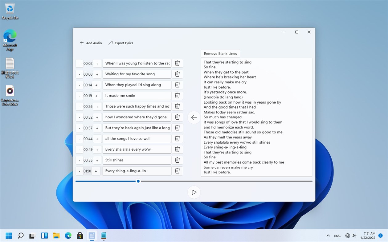 #1. Lyrics Maker (Windows) 由: Star Studio