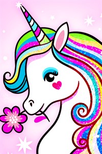 Unicorn Coloring Book - Adult Coloring Book
