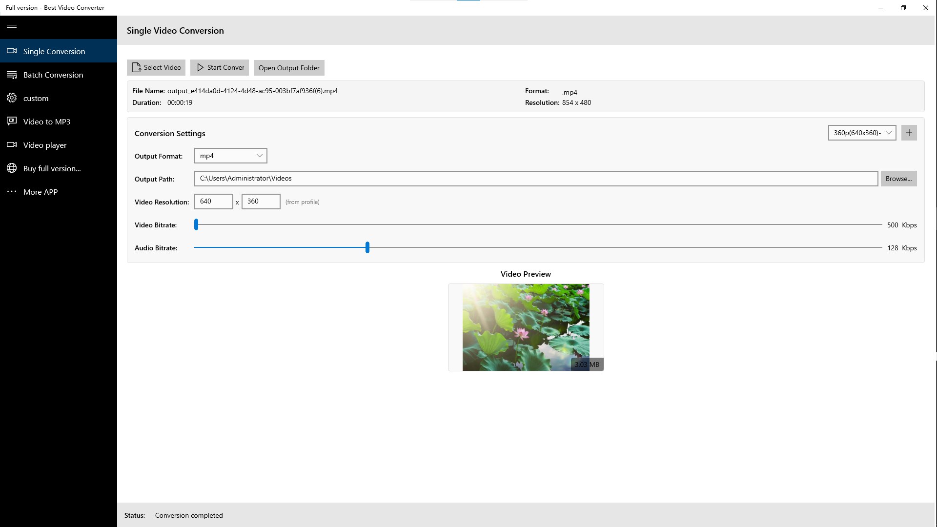 Best Video Converter screenshot