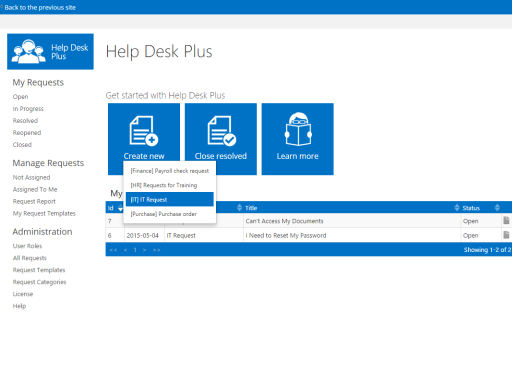 Help Desk Plus By Ivero Sharepoint