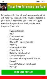 Total Gym Exercises for Back screenshot 1