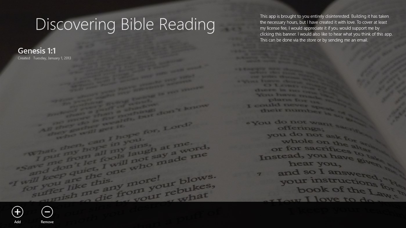#5. Discovering Bible Reading (Windows) By: EightFourTwo