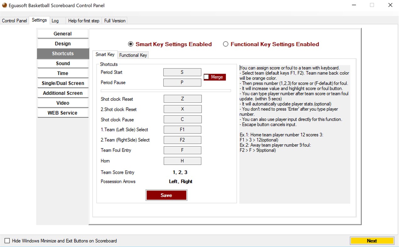 #6. Eguasoft Basketball Scoreboard (Windows) By: Eguasoft