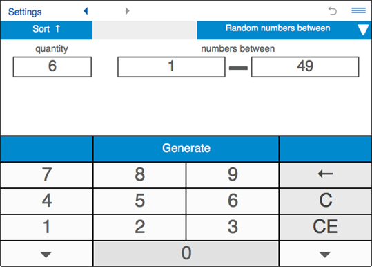 Random Number Generator RNG screenshot 1