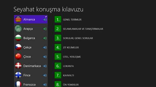 Seyahat konuşma kılavuzu screenshot 1