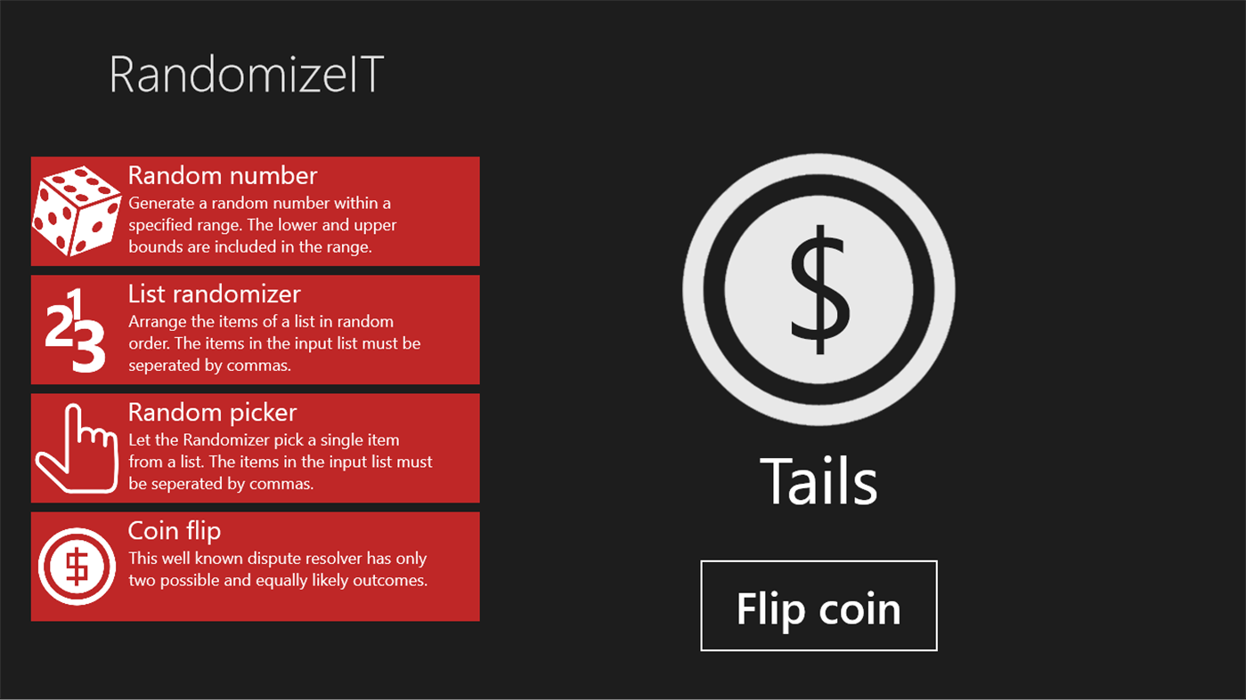 #6. RandomizeIT (Windows) 由: Mathias Birk