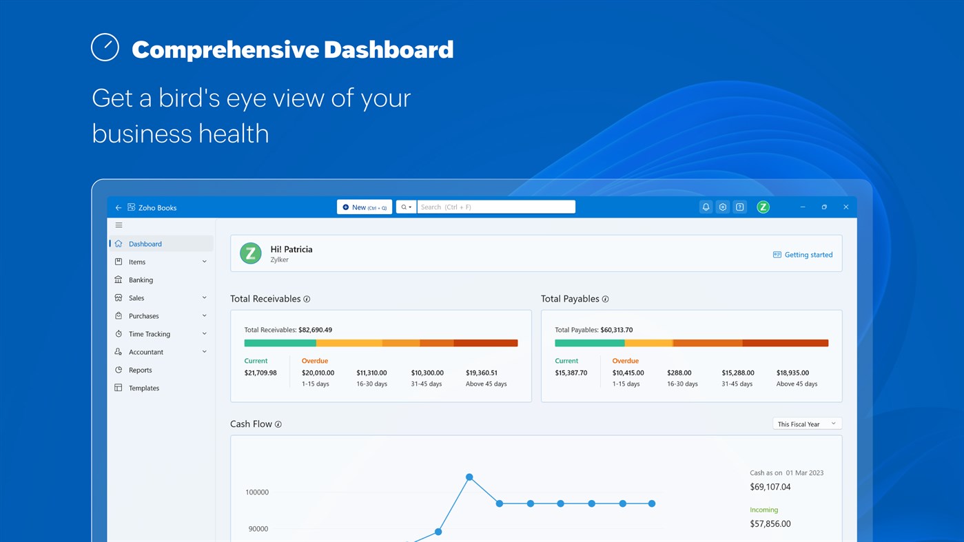 #5. Zoho Books - Accounting Software for Businesses (Windows) di: Zoho Corp
