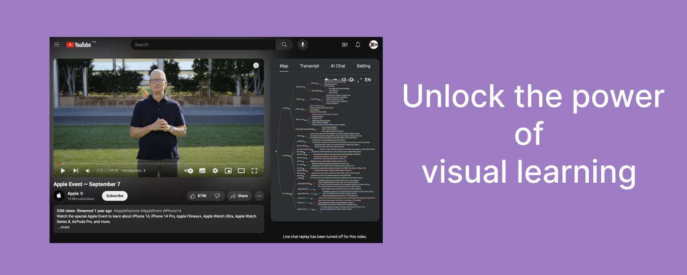 Youtube Video Summarizer with Mind Map