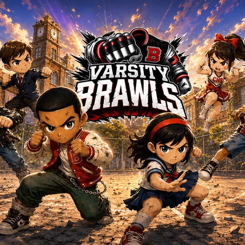 Varsity Brawls 的方塊畫面