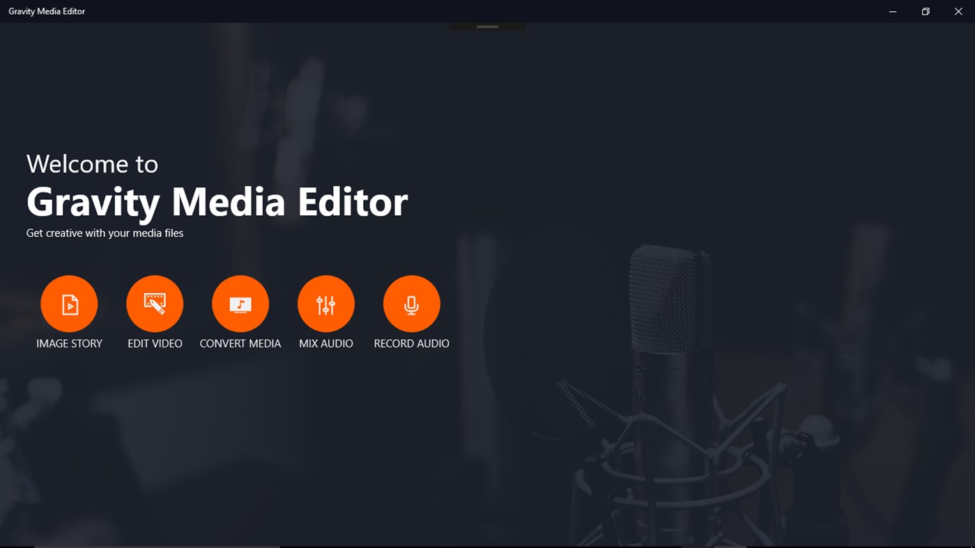 #1. Gravity Media Editor (Windows) โดย: DevCrux Solutions