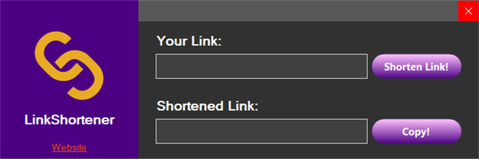 LinkShortener (Windows) By: Roast247