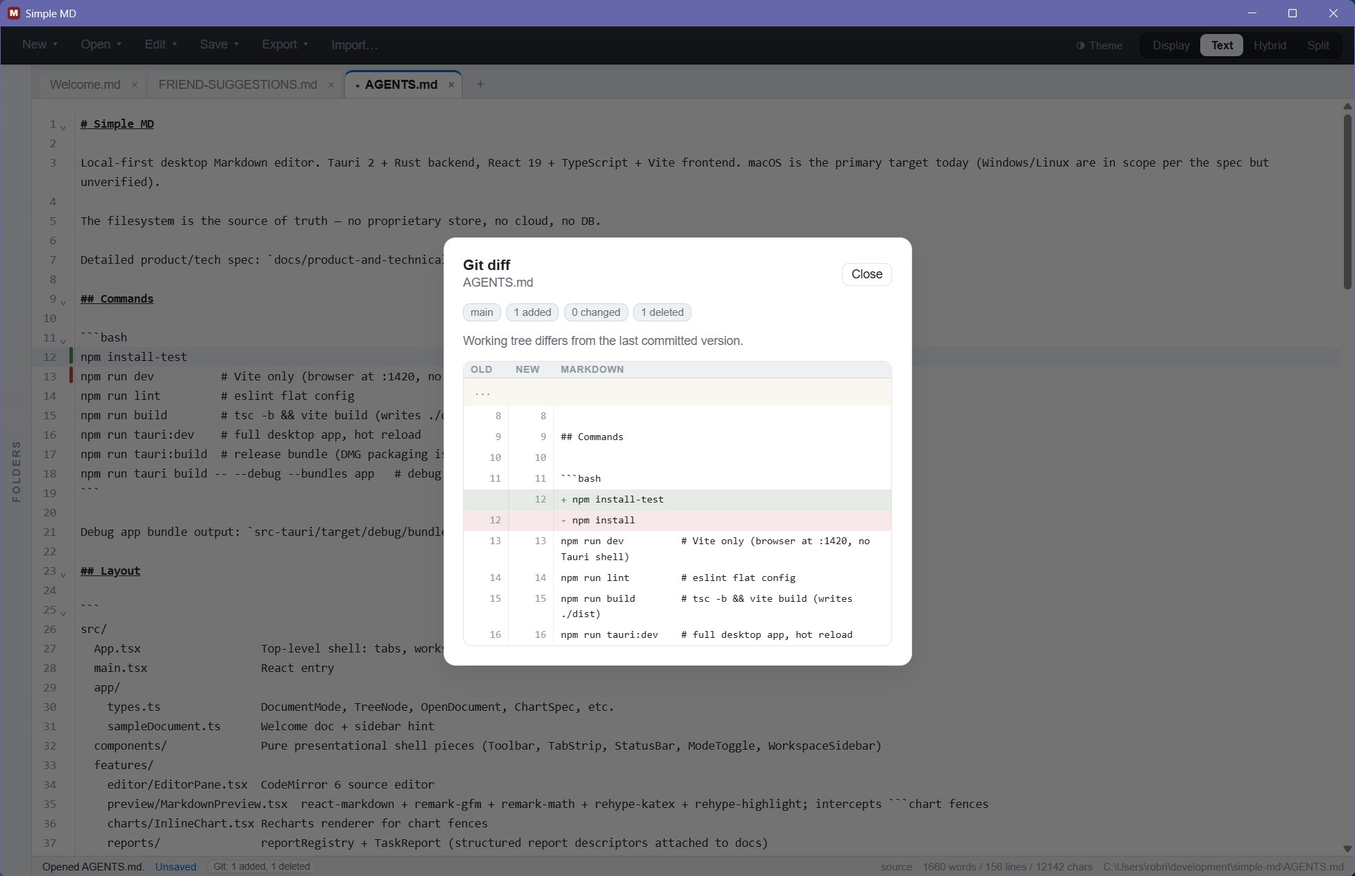 Simple MD screenshot