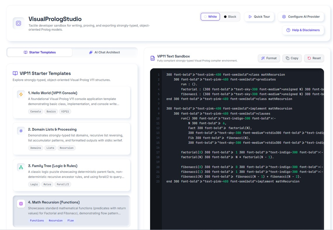#1. VisualPrologStudio (Windows) Ved: Peltagsoftware