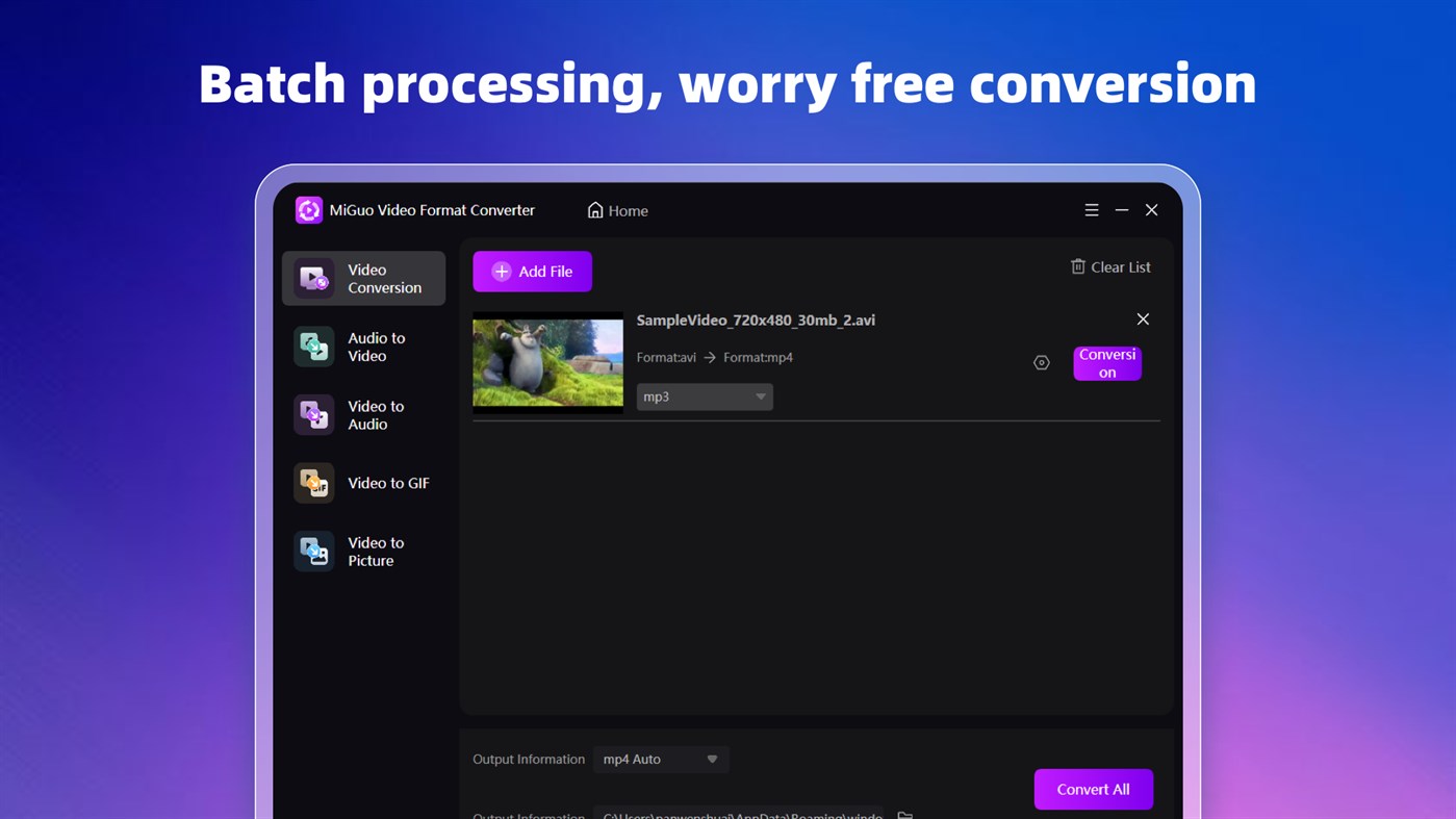 #3. Video Format Converter-MP4, ACC Video Converter (Windows) โดย: Wuhan Net Power Technology Co., Ltd