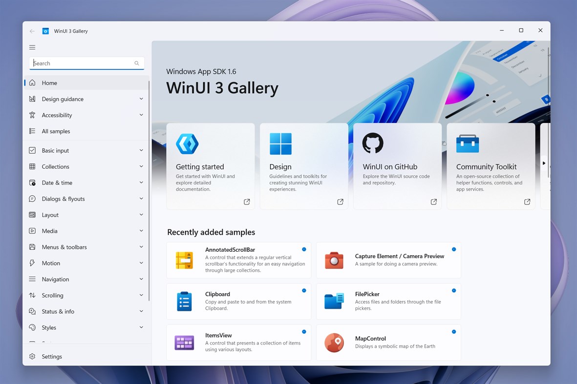 #1. WinUI 3 Gallery (Windows) 由: Microsoft