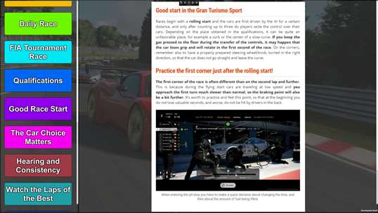 Gran Turismo Sport Guide screenshot 3