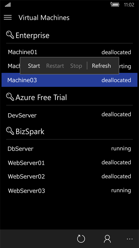 AzureVM Power Switch Screenshots 1