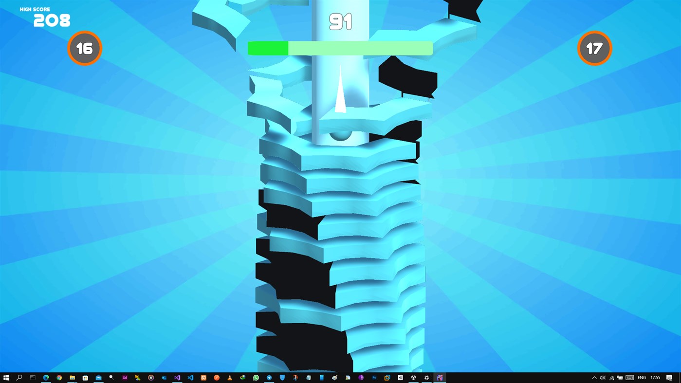 #2. Stack Ball͏ 3D (Windows) 由: Mr Line