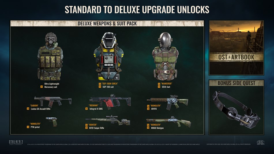 S.T.A.L.K.E.R. 2: Heart of Chornobyl — Standard to Deluxe Upgrade - Xbox Edition (Xbox) 게시자: GSC Game World