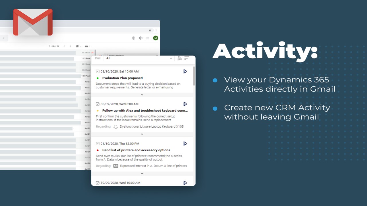 Snapshot 4 of Dynamics 365 Integration for Gmail