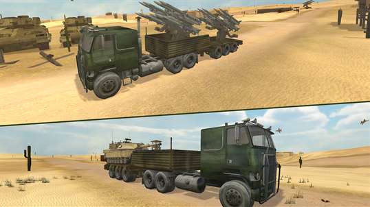 Army War Truck Transporter - Military Driving Sim screenshot 3
