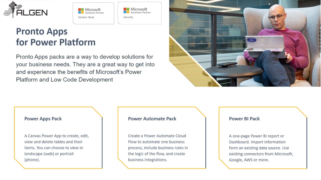 Snapshot 3 of Pronto Apps for Power Platform: 6-Wk Implementation