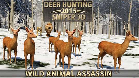 Deer Hunting 2015 - Mountain Sniper Shooting 3D screenshot 2