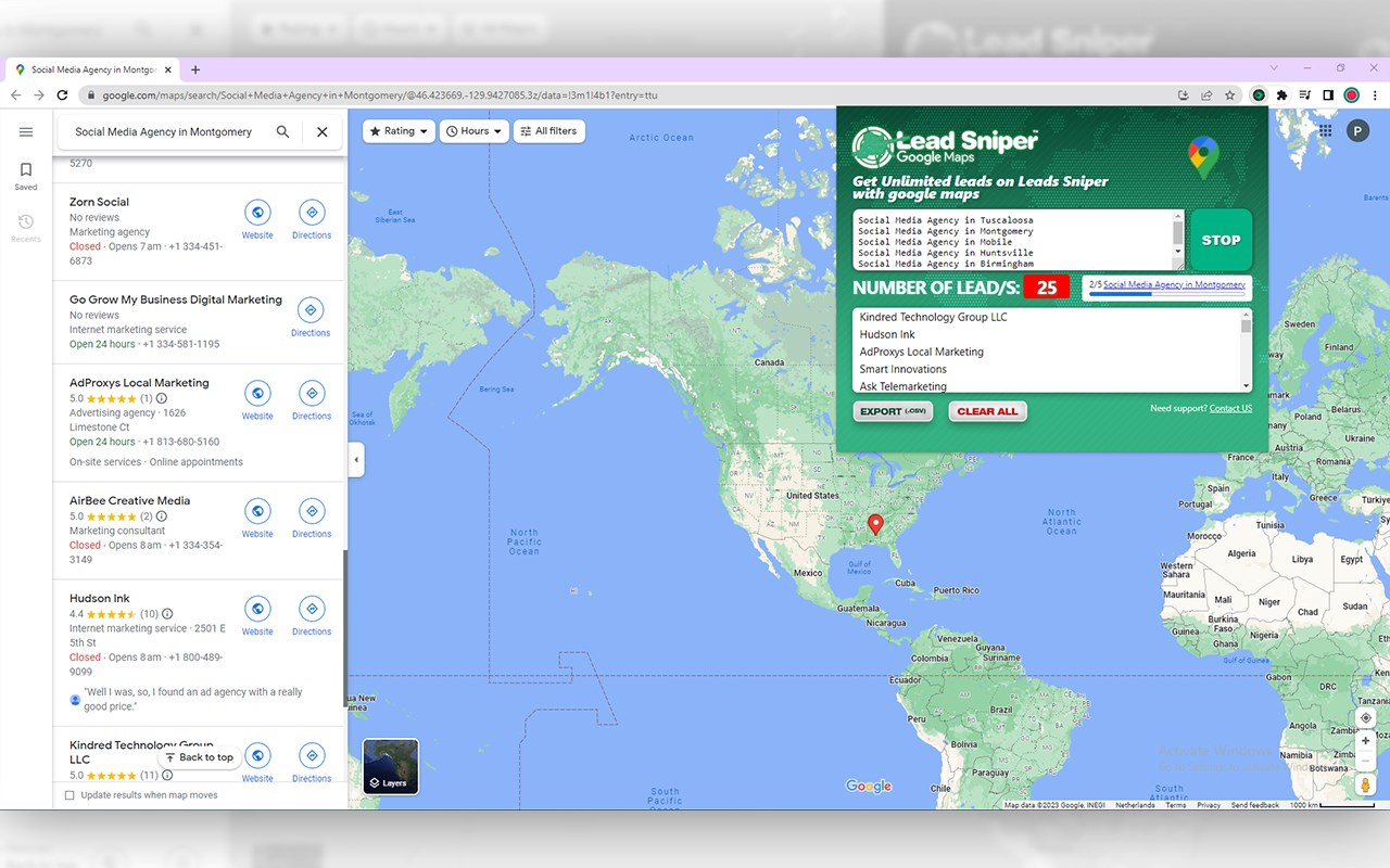 Leads-Sniper Google Maps Scraper ™