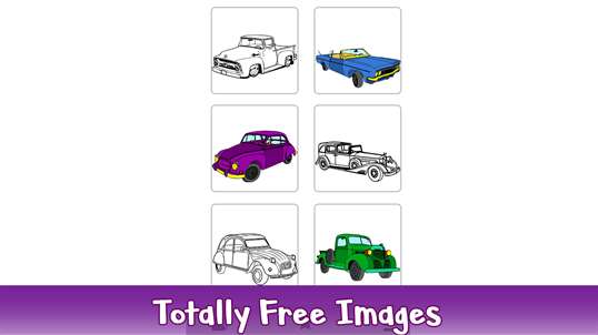 Classic Cars Color By Number: Vehicles Sandbox Coloring screenshot 1