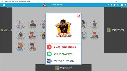 Desi & Filmi Emoji Stickers for Facebook & All SNS screenshot 3