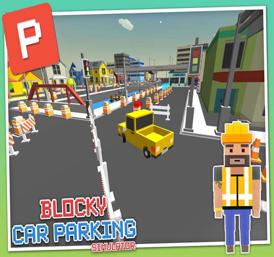Blocky Car Parking Simulator screenshot 4