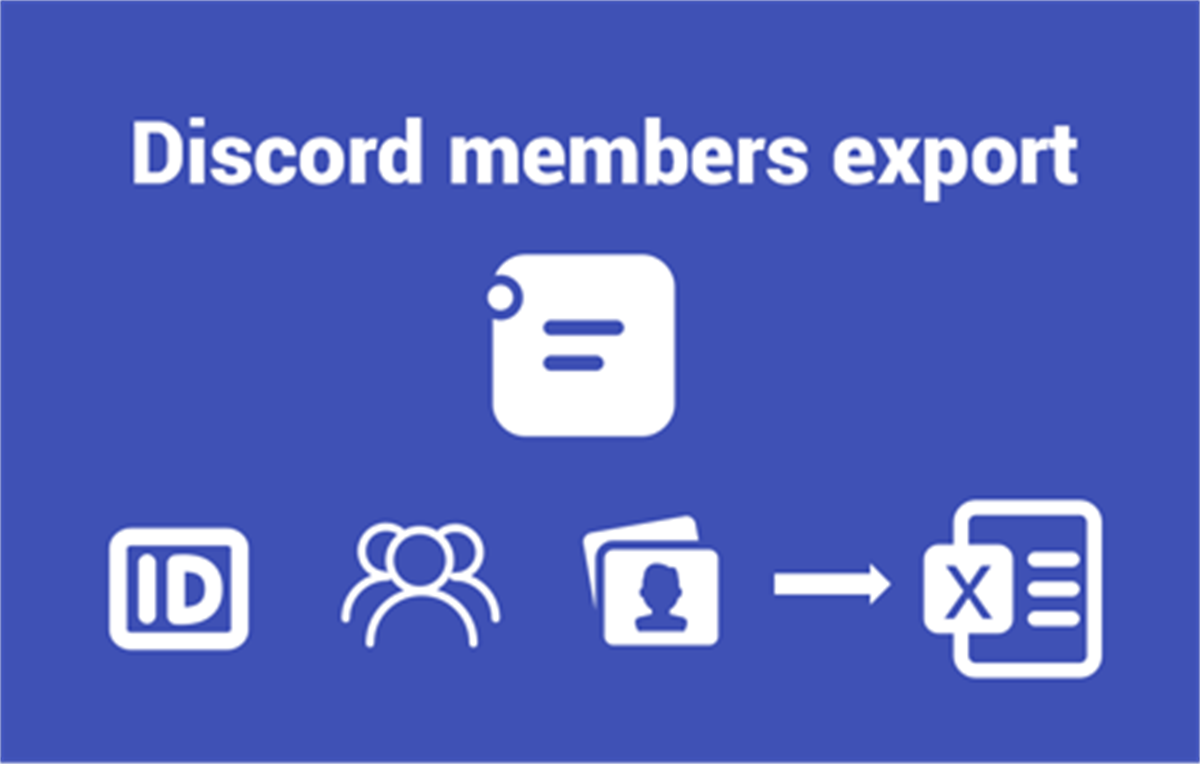 Discord Members Export | ID, Roles, avatar