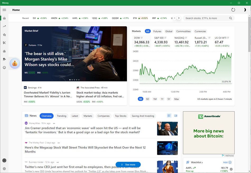 MSN Money (Windows) 由: Microsoft Corporation