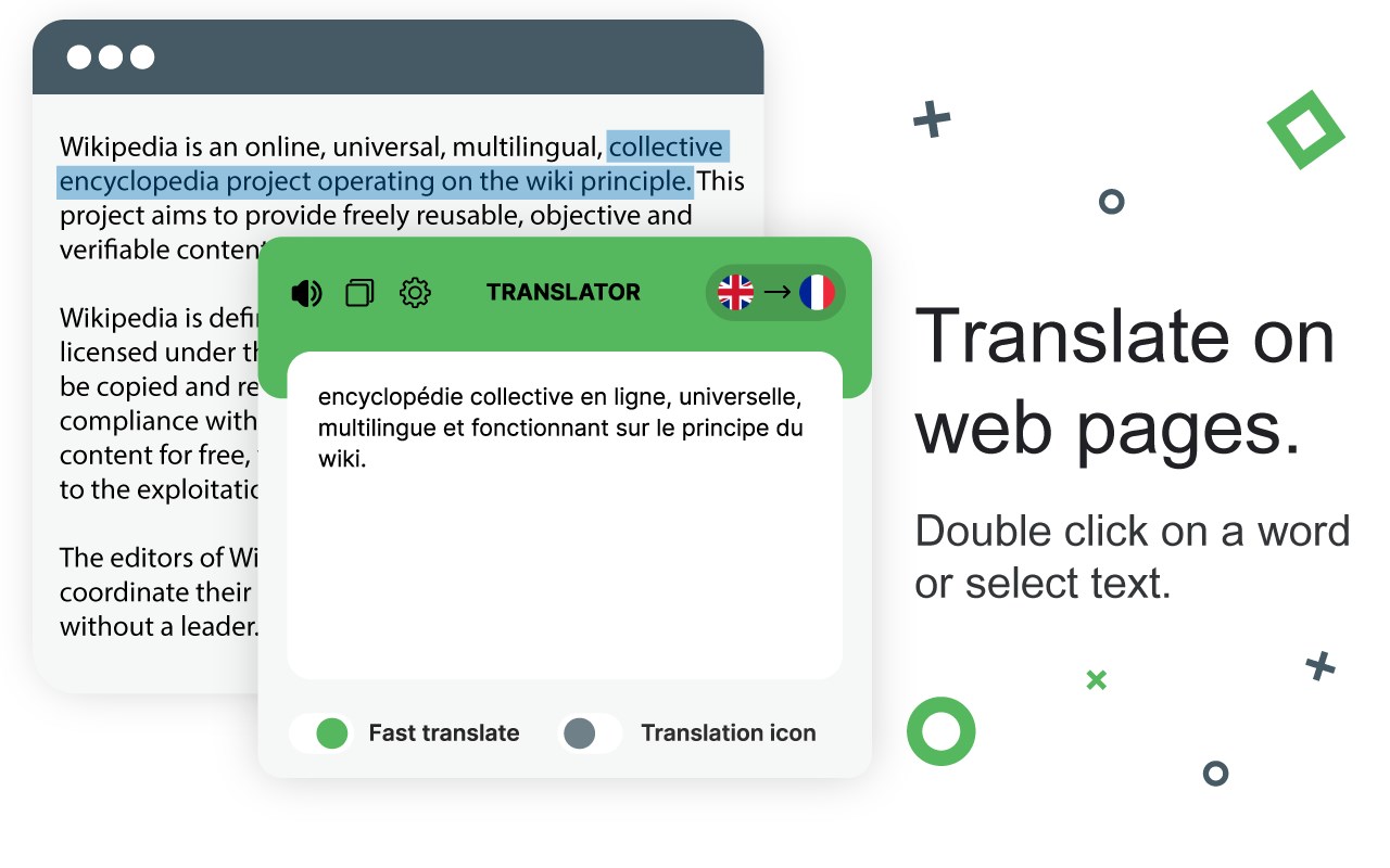 Select to translate - Translator, Dictionary