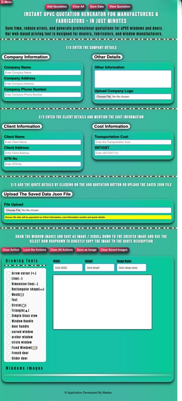 #3. UPVC Quotation Generator MSIX (Windows) 由: Madan Mohan Reddy