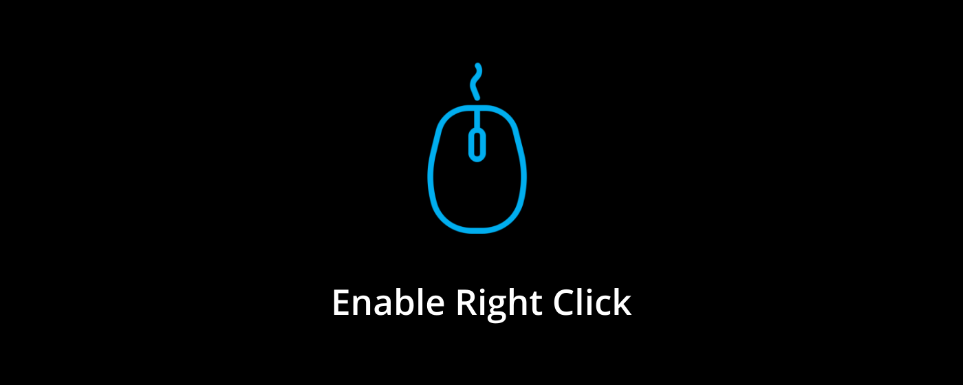 Enable Right Click marquee promo image
