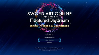 SWORD ART ONLINE Fractured Daydream - Digital Artbook & Soundtrack — скриншот 1