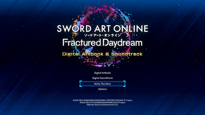 SWORD ART ONLINE Fractured Daydream - Digital Artbook & Soundtrack — скриншот 1