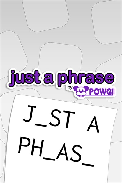 Just A Phrase By POWGI Is Now Available For Xbox One And Xbox Series X|S