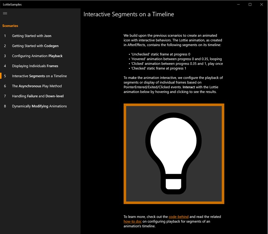 #3. Lottie Samples (Windows) di: Microsoft Corporation