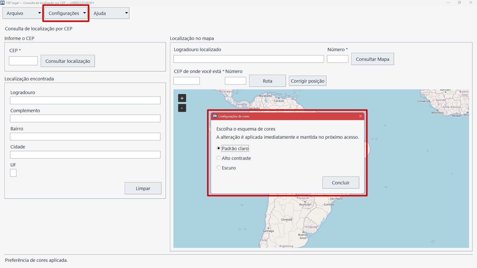 CEP Legal screenshot