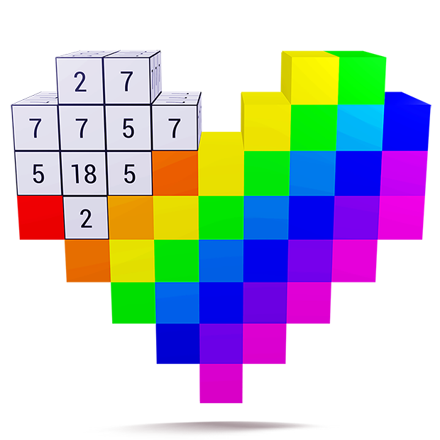 Adult Color by Number 3D - Voxel Coloring Book